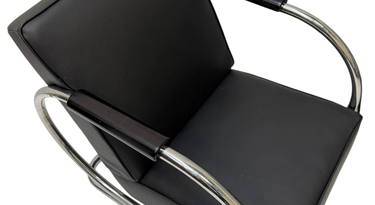 Art Deco Modernist Bauhaus Tubular Steel Lounge Chairs by Frits Kuyken, 1936